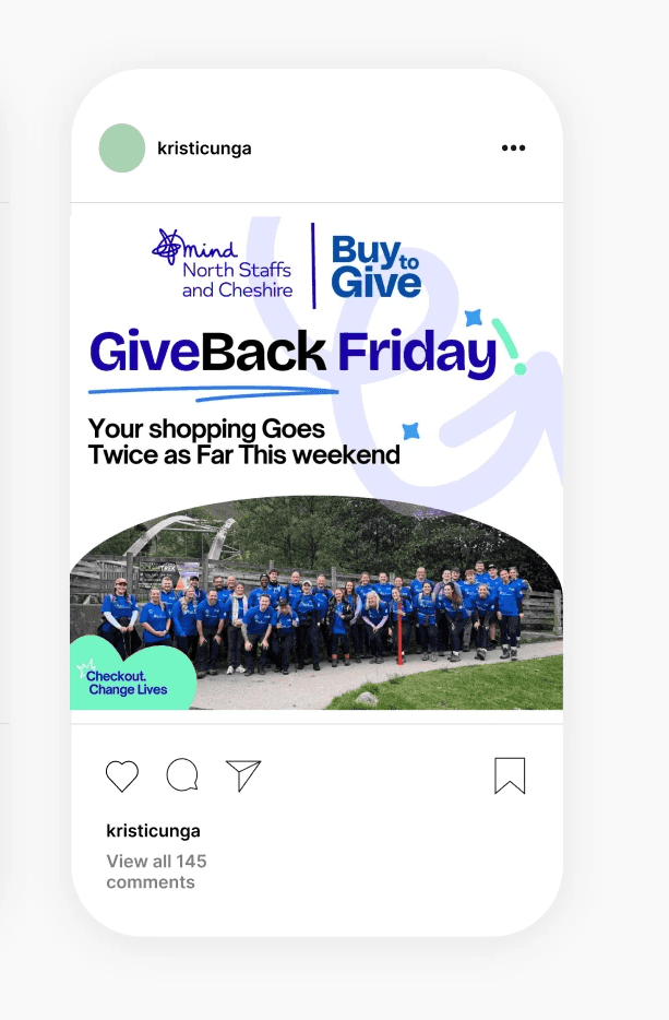 GiveBack Friday Mind charity ad