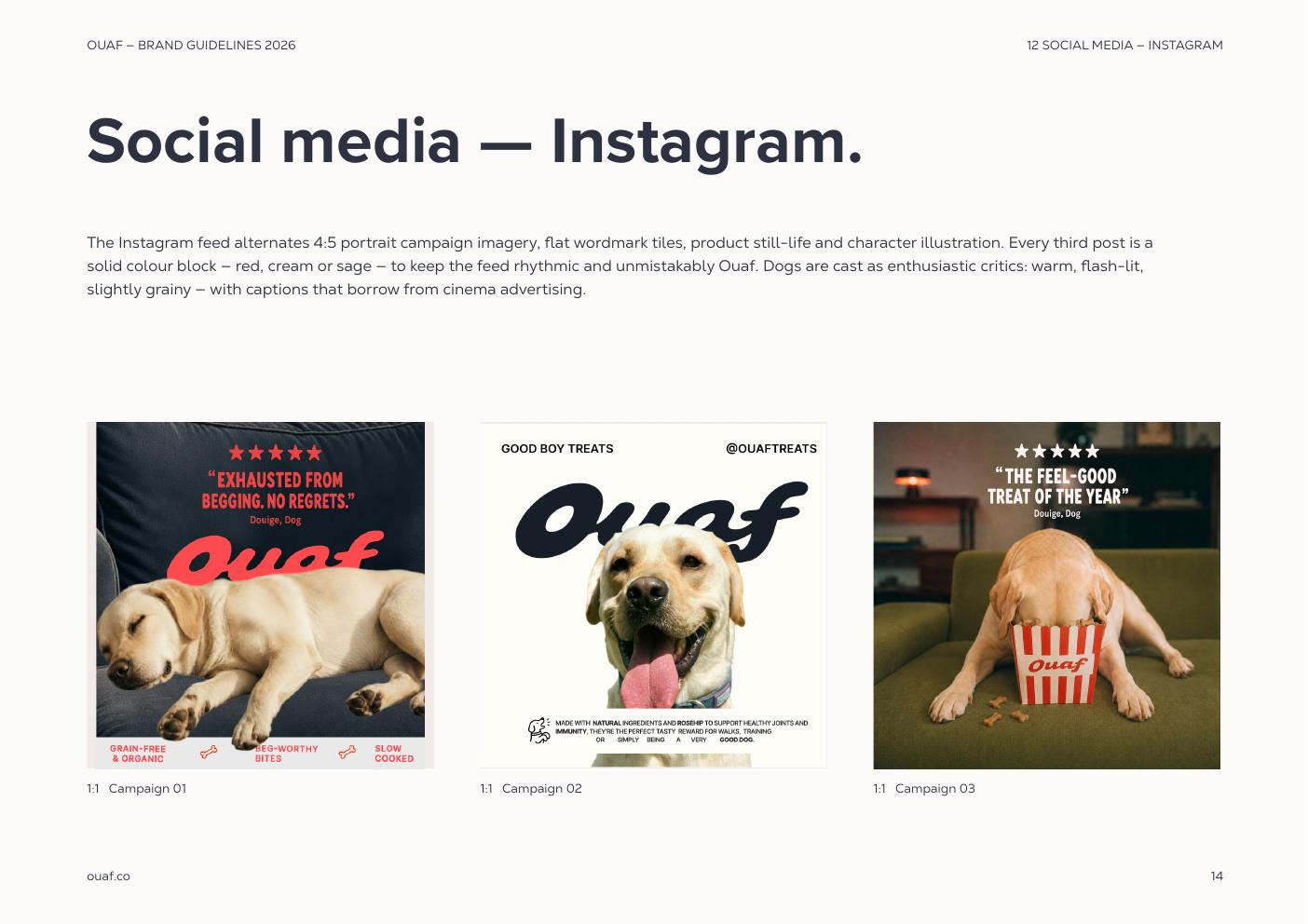 Ouaf brand guidelines — page 14