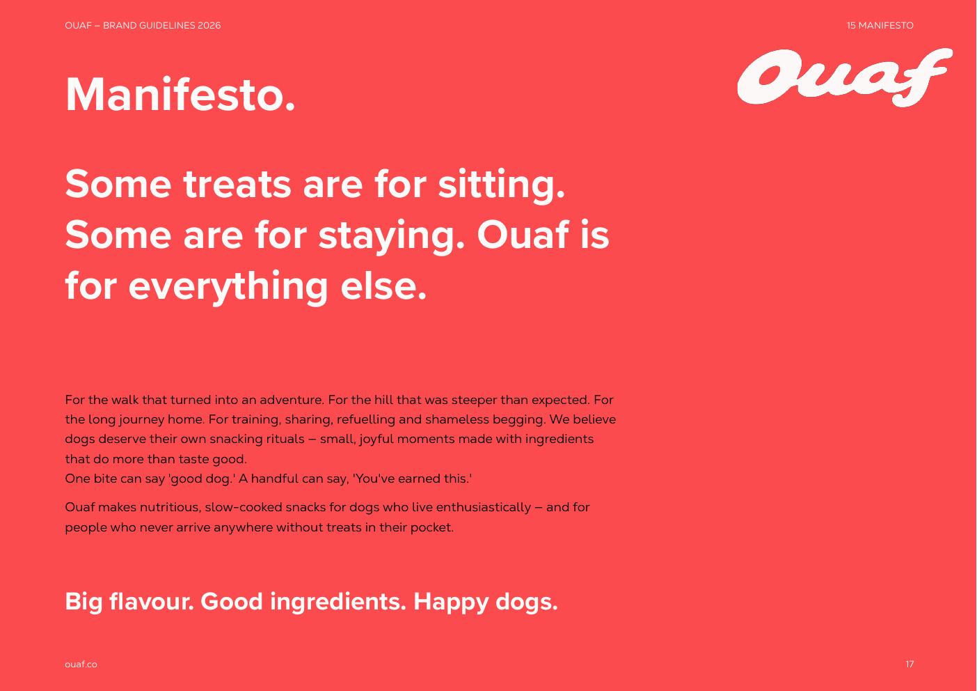 Ouaf brand guidelines — page 17