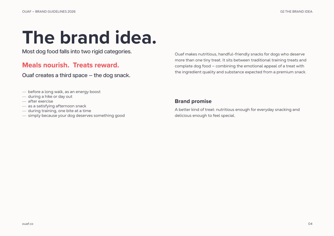 Ouaf brand guidelines — page 4
