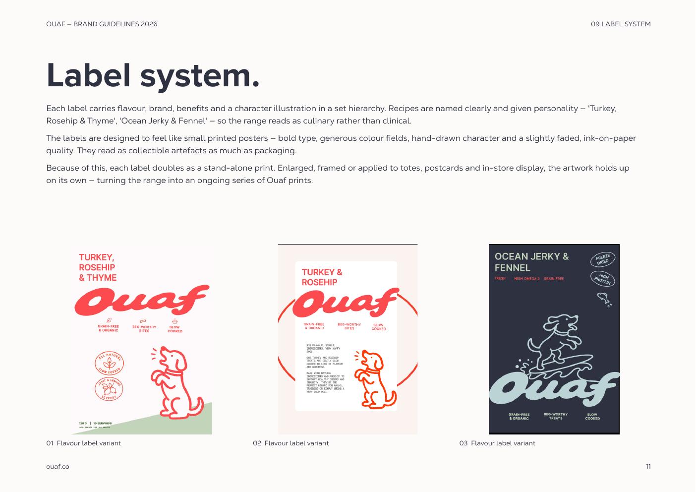 Ouaf brand guidelines — page 11
