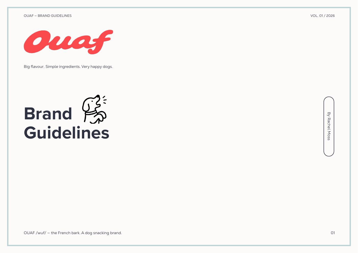 Ouaf brand guidelines — page 1