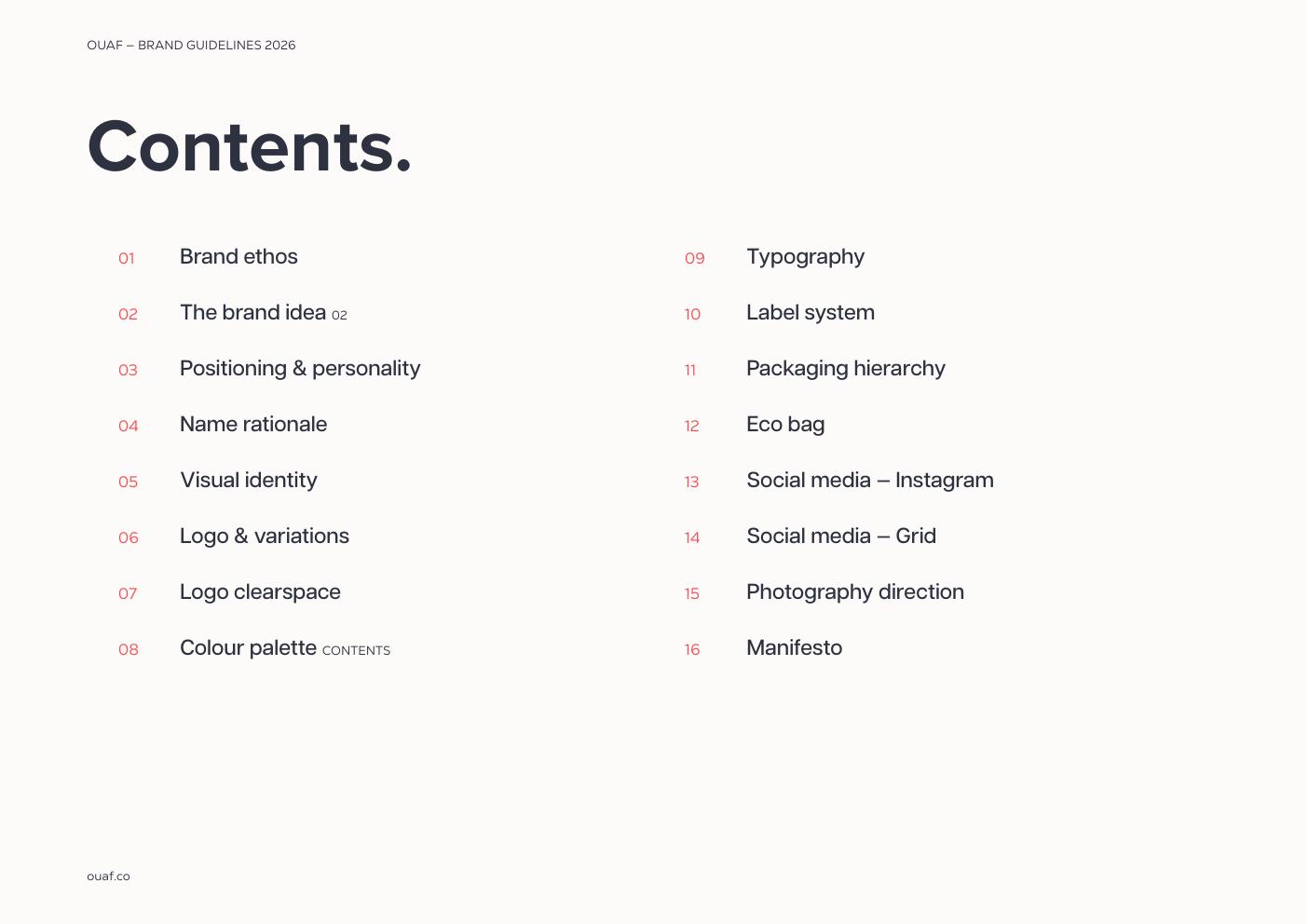 Ouaf brand guidelines — page 2